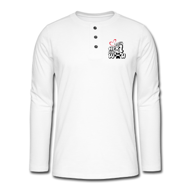 Hunde Langarmshirt - Mein Herz schlägt WAU Design T-Shirt Hund wau wau