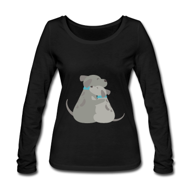 Hunde Langarmshirt - Hunde Umarmung