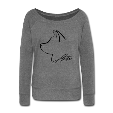 Hunde Langarmshirt - AKITA Profil E WILSIGNS