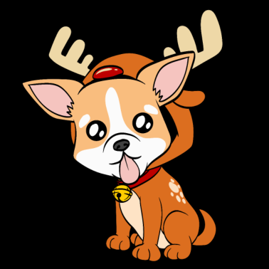 Motiv ChihuahuaWeihnachtshunde tshirt Entwurf auf