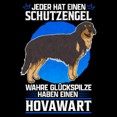 Motiv Hovawart Schutzengel deutscher Bauernhund Spruch