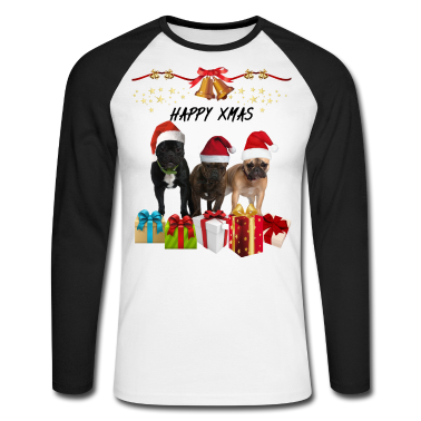 Hunde Langarmshirt - Weihnachten - Hunde und Geschenke