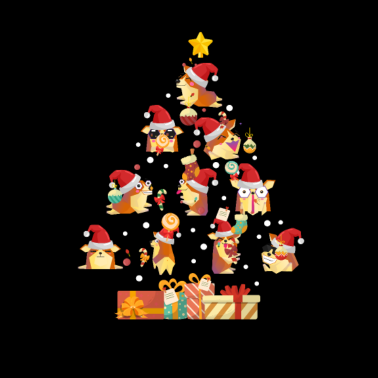 Motiv Weihnachten Christmas Corgi Hund Hunde Geschenk