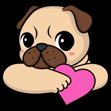 Motiv Valentinstag Mops