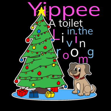 Motiv Weihnachtsbaum Weihnachten Lustiger Hund Geschenk