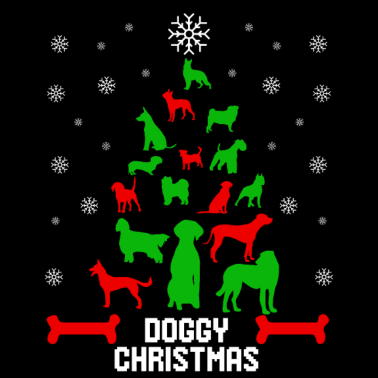 Motiv Frohe Weihnachten Hund Geschenk