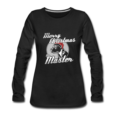 Hunde Langarmshirt - Frohe Weihnachten Hund