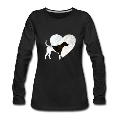 Hunde Langarmshirt - Ich liebe Hunde - English Foxhound