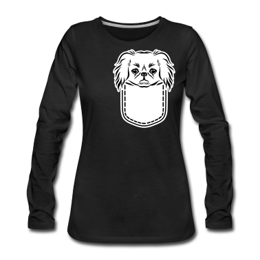 Hunde Langarmshirt - Pekinese