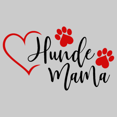 Motiv Hundemama Hunde Mama Hund Herz Frauchen Tier rot