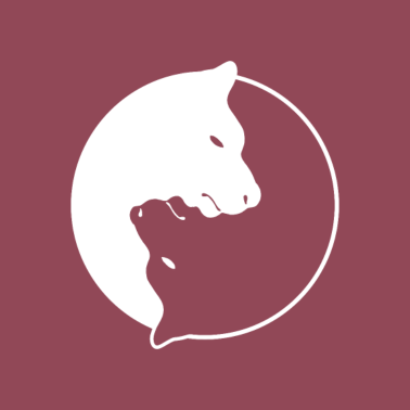 Motiv Yin und Yang Zeichen Für Einen Hundeliebhaber