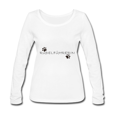 Hunde Langarmshirt - Rudelfuehrerin Hunde Spruch Hundehalter Geschenk