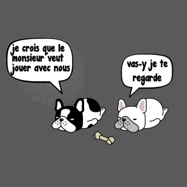 Motiv zwei müde Hunde, die wir nicht wollen