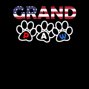 Motiv Grand Paw Dog Lover 4. Juli Opa Hund