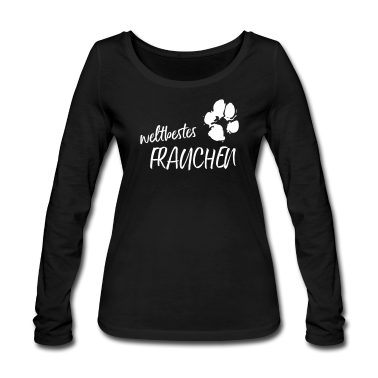 Hunde Langarmshirt - weltbestes Frauchen Pfote Hund