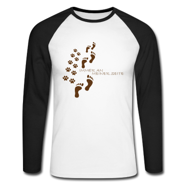 Hunde Langarmshirt - Hunde Pfote Zusammhalt Spruch Geschenk