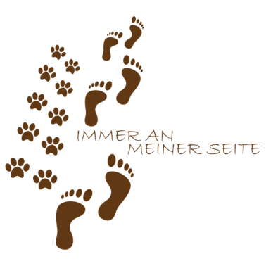 Motiv Hunde Pfote Zusammhalt Spruch Geschenk