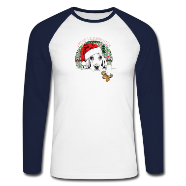 Hunde Langarmshirt - Weihnachten Hund