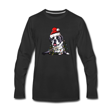 Hunde Langarmshirt - Boxer Weihnachten Hunde Geschenk