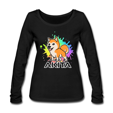 Hunde Langarmshirt - Akita Hund