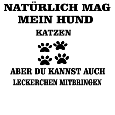 Motiv Hund mag Katzen