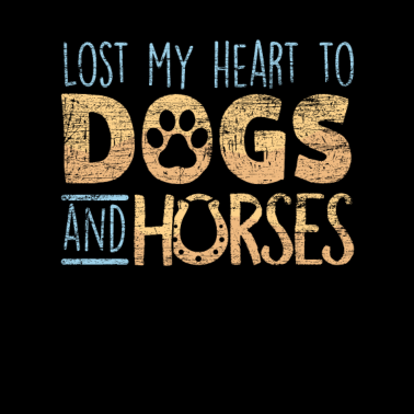 Motiv Pferde und Hunde