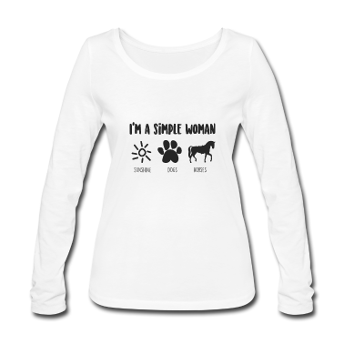 Hunde Langarmshirt - Pferde und Hunde