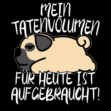 Motiv Offizielles Schlafshirt Tatenvolumen Hund Mops