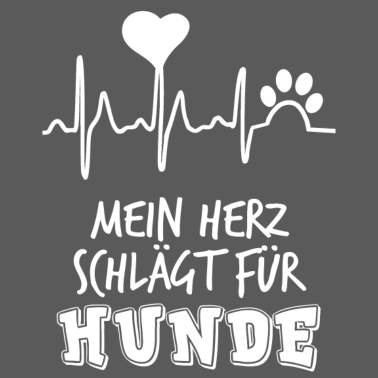 Motiv Mein Herz schlägt für Hunde / Herzschlag