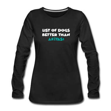 Hunde Langarmshirt - Akita