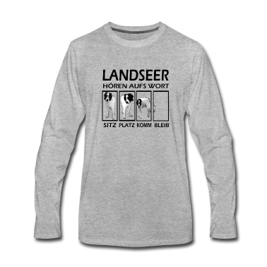 Hunde Langarmshirt - Landseer-Hund-Geschenkidee