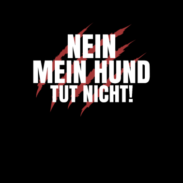 Motiv Vorsicht vor dem Frauchen