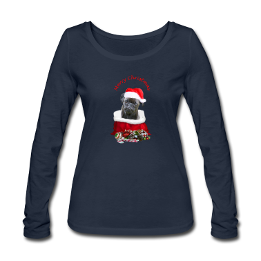Hunde Langarmshirt - Weihnachten Hund