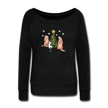 Hunde Langarmshirt - Weihnachten, Hunde, Weihnachtsstern