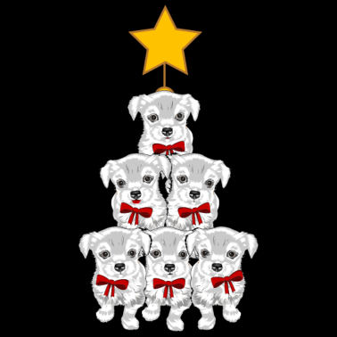 Motiv Lustig Hund Weihnachten Weihnachtsbaum Geschenk