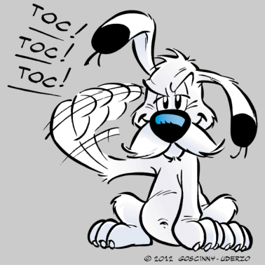 Motiv Asterix & Obelix Idefix Klopft Toc Toc Toc