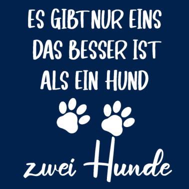 Motiv nur eins ist besser als ein hunde - zwei hunde
