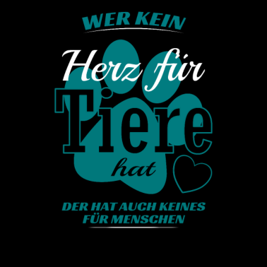 Motiv Herz für Tiere Pfote Tierliebhaber Tierschutz