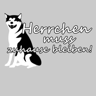 Motiv Hund Herrchen Haustier Quarantäne Spruch