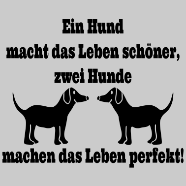 Motiv Zwei Hunde Spruch