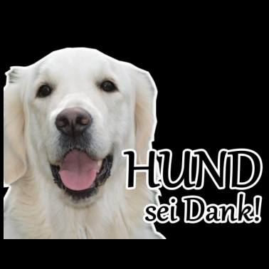 Motiv Hund sei Dank Tier Haustier Hunde Spruch Geschenk