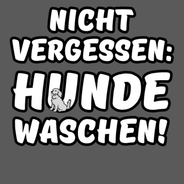 Motiv Hunde waschen Hund Tier Spruch Virus