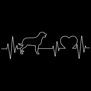 Motiv Hund Hunde Vierbeiner EKG Herz