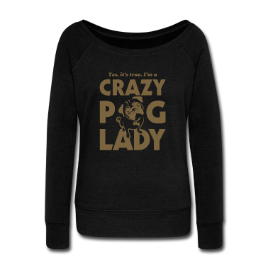 Hunde Pullover - Crazy Pug Lady