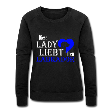 Hunde Pullover - Lady liebt Labrador Blau