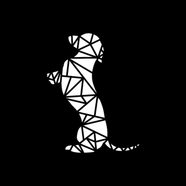 Motiv sitzender Dackel