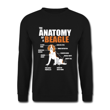 Hunde Pullover - Die Anatomie eines Beagles - lustige Hundebilder