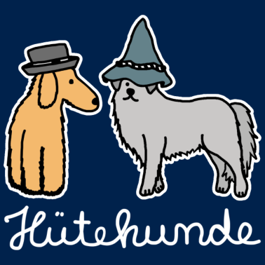 Motiv Hütehunde Hunde mit Hut Huetehund