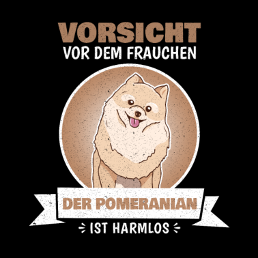 Motiv Pomeranian Zwergspitz Pommerscher - Vorsicht