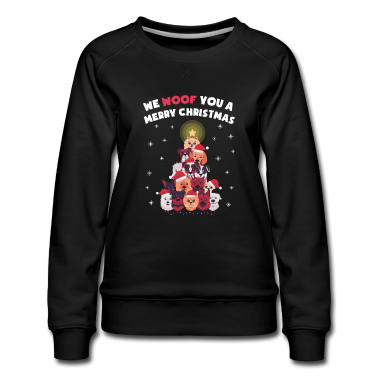 Hunde Pullover - We Woof You A Merry Christmas - Weihnachten Hunde